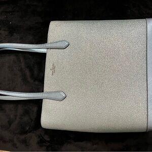 Kate Spade Blue Tote Bag with Sleek Design